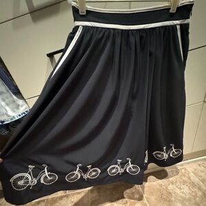Blue Bicycle Skirt Medium